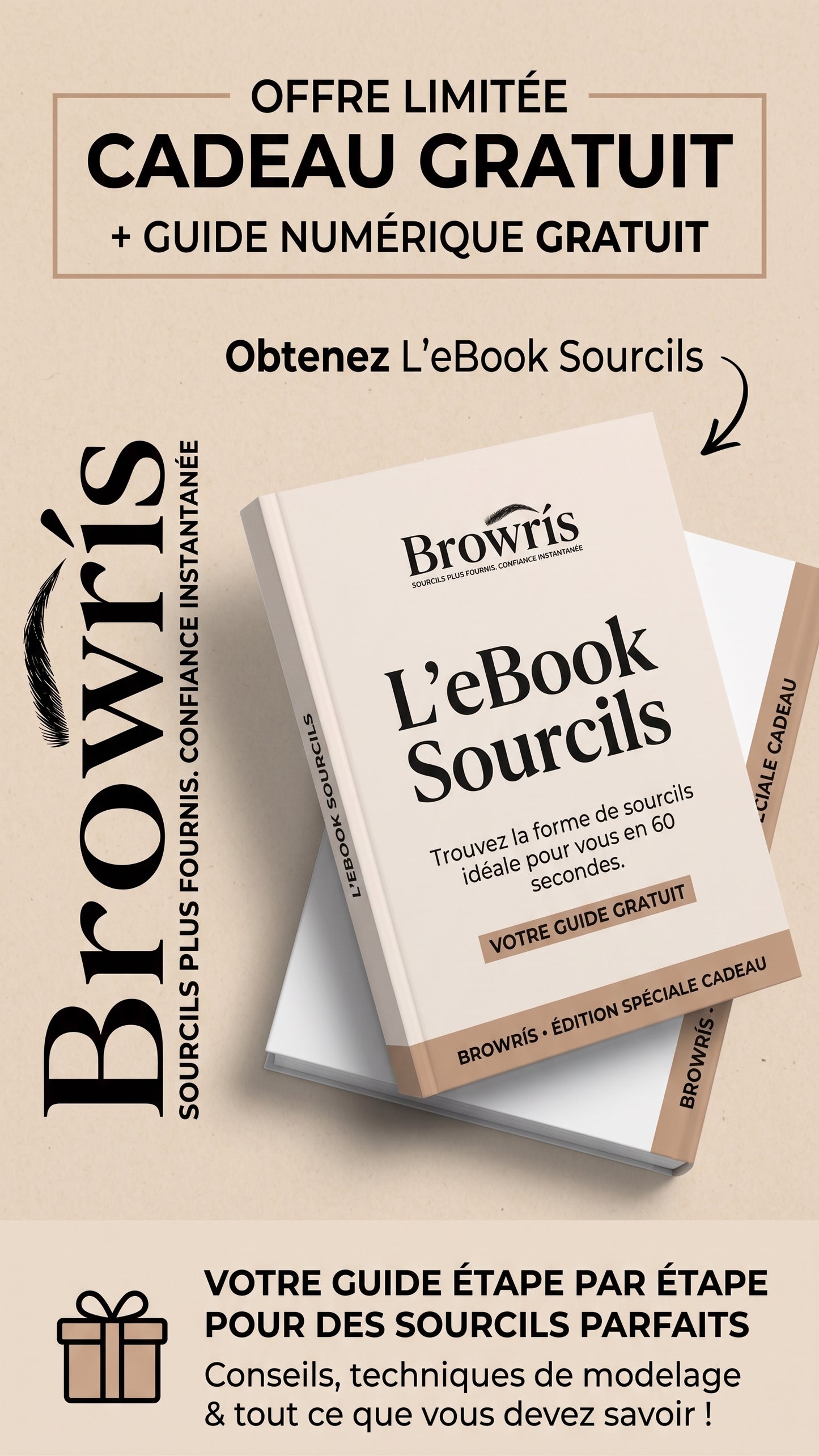 Ebook gratuit : Trouvez votre forme de sourcil idéale