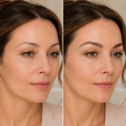Avant et après utilisation du kit à sourcils BROWRIS